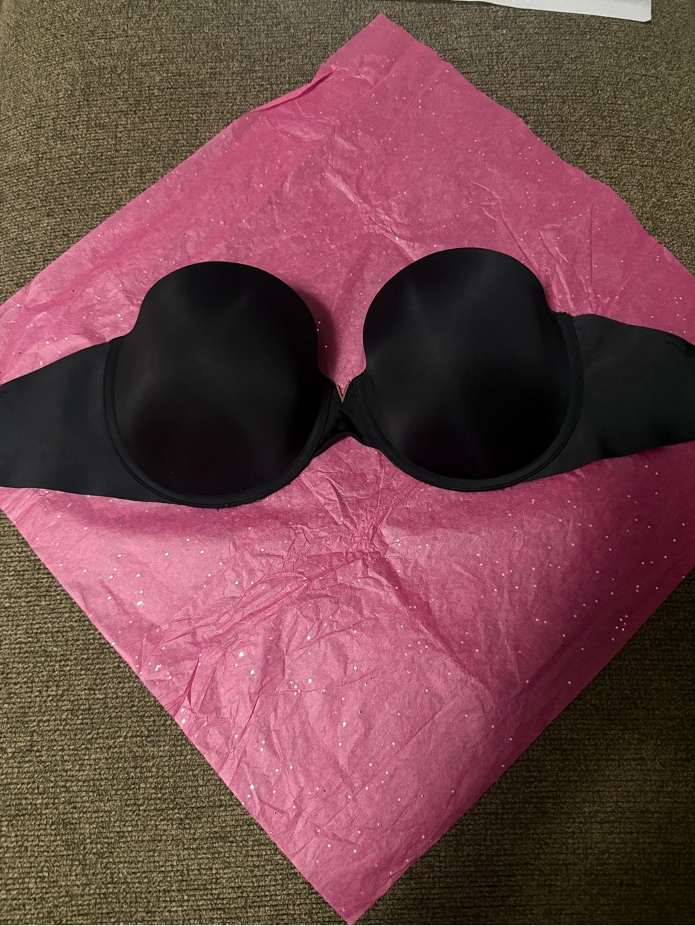 Victoria's Secret Black Strapless Smooth Bra